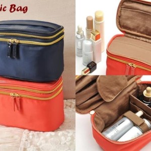 Diskon Cosmetic Bag 2 Tingkat Dalamnya Banyak Sekat Muat Banyak Kosmetik Tokopedia
