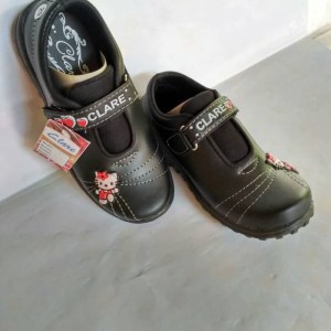 Sepatu Sekolah Anak Perempuan Clare Sepatu Anak Sekolah Pantofel Hitam Tokopedia
