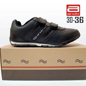 Sepatu Sekolah Anak Perempuan Ando Adelline Sepatu Sekolah Anak Sd Sepatu Kets Sepatu Sekolah Hitam Tokopedia