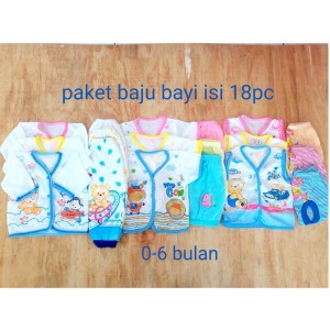 Paket Baju Bayi Murah Isi 18pc Tokopedia
