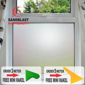 Stiker Kaca Stiker Kaca Sandblast Motif Bunga Hp Tokopedia