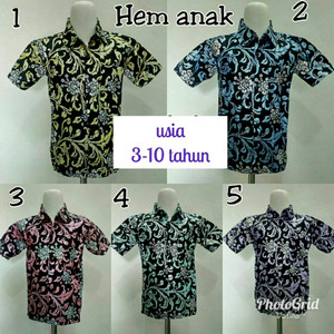 Hem Batik Pria Baju Modern Classic Tokopedia
