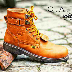 Sepatu Boots Cat Aliando Safety Tokopedia