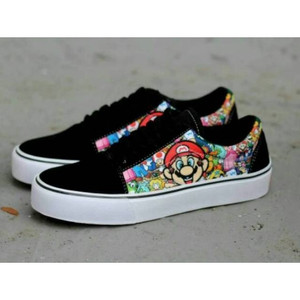 Sepatu Vans Motif Mario Tokopedia