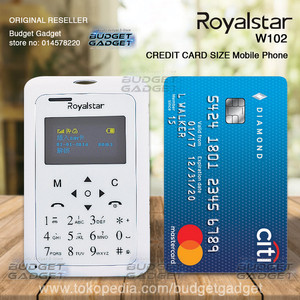 Handphone Royalstar Credit Size Mobile Phone Hp Kecil Mungil Super Tipis Ukuran Kartu Kredit Kado Souvenir Stok Terbatas Tokopedia