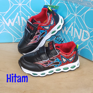 Sepatu Anak Laki Laki Spiderman Webheads Hitam Merah Tokopedia