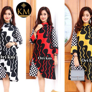 Baju Batik Tunik Dress Parang Tokopedia