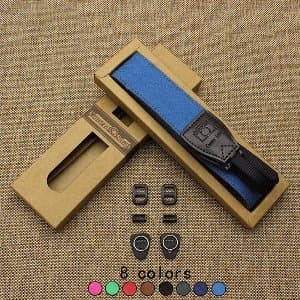 Strap Kamera Dslr Mirorrless Denim Hitam Tokopedia