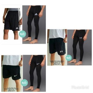 Paket Hemat Celana Legging Dan Celana Futsal Gym Fitness Murah Tokopedia