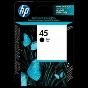 Tinta Hp 45 Black Original Tokopedia