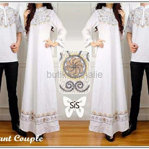 Couple Elegan Putih Cp Batik Katun Tokopedia