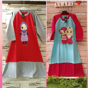 Gamis Kaos Anak Gamis Anak Baju Gamis Anak Perempuan Tokopedia