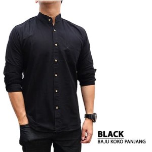 Kemeja Polos Baju Muslim Koko Shaquille Terlaris Tokopedia