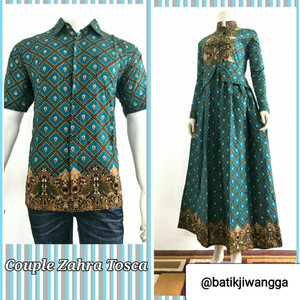 Couple Batik Sarimbit Gamis Baju Pasangan Sepasang Seragam Widuri Tokopedia