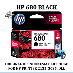 Tinta Cartridge Hp 680 Black Original Tokopedia