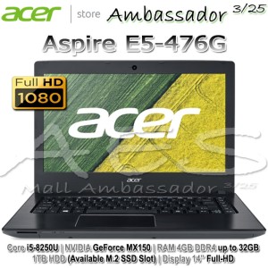 Acer E5 476g Core I5 8250u Ram 8gb Hdd 1tb Nvidia Mx 130 2gb Dos Tokopedia