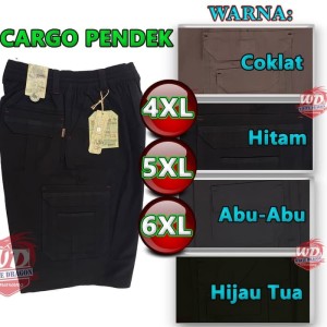 Celana Cargo Pendek Ukuran Besar Jumbo Katun Karet 7 8 Tokopedia