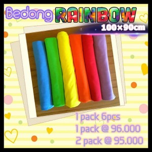 Bedong Bayi Rainbow Soft 100x90cm Harga Murah Tokopedia