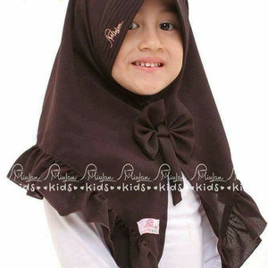 Kerudung Jilbab Anak Murah Polos Pita Lucu Cantik Imut Gz Tokopedia