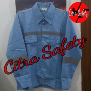 Baju Safety Atasan Atau Baju Proyek Logo Tokopedia