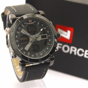 Jam Pria Original Naviforce Dualtime Tachymeter Chain Rantai Hitam List Merah Hargajam Harga Jam Ori Water Resist Anti Air Tokopedia