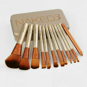 Naked 3 Makeup Brush Set 12 In 1 Kuas Kosmetik Tokopedia