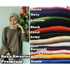 Baju Rajut Boxy Premium Tokopedia