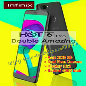 Infinix Hot 6 Pro Ram 3 Gb Rom 32 Gb Dual Camera Garansi Resmi Tokopedia