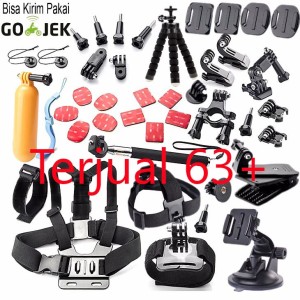 Aksesoris Kamera Aksi Full Set Gopro Xiaomi Yi Tokopedia