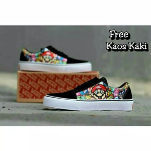 Sepatu Vans Motif Mario Tokopedia