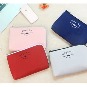 Gadget Pouch Gadget Organizer Tas Gadget Tas Kosmetik Navy Hitam Tokopedia