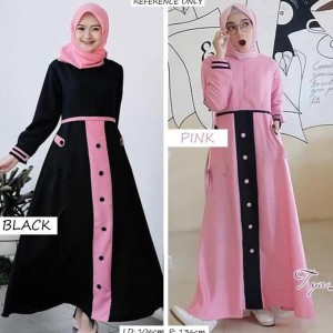 Baju Muslim Tya Dress Gamis Muslim Gamis Remaja Tokopedia
