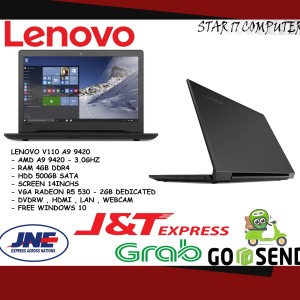 Lenovo V110 Amd A9 9420 Ram 4gb Hdd 500gb Amd 2gb Dos Newwww4489000 Tokopedia