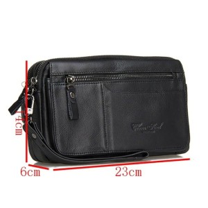 Hand Bag Kulit 2249 Hitam Tas Tangan Dompet Hp Tas Jinjing Tokopedia