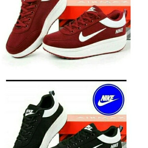 Sepatu Sneakers Kets Anak Rep Nike Airmax Hitam Putih Tali Tokopedia