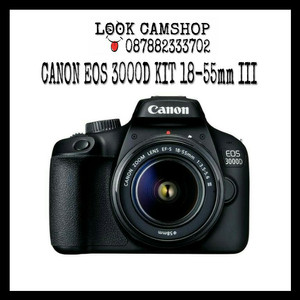 Canon Eos 3000d Kit 18 55mm Iii Kamera Dslr Black Garansi Resmi Tokopedia