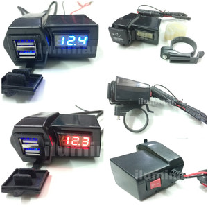 Voltmeter 2 Port Usb Charger Casan Hp Di Motor Tokopedia