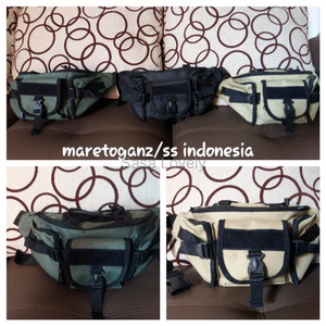 Tas Pinggang Selmpang Pria Wanita Shoulderbag Waistbag Tactical T008 Army Harga Diskon Tokopedia