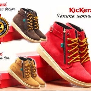 Sepatu Boots Wanita Kickers Femme Tokopedia