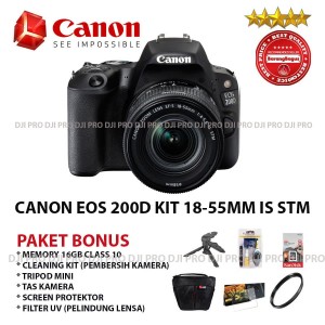 Canon Eos 200d Kit 18 55mm Is Stm Kamera Dslr Paket Spesial Canon Eos 200d Kit 18 55mm Is Stm Kamera Dslr Paket Spesial Tokopedia