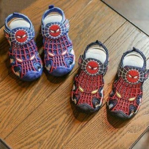 Sepatu Sandal Spiderman Anak Laki Laki Material Karet Tokopedia