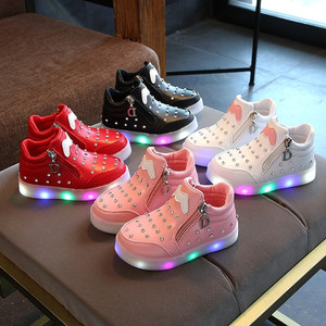 Sepatu Anak Lampu Led Sz 21 25 Sepatu Sekolah Anak Cewek Cowok Sepatu Anak Perempuan Fila Nyala Tokopedia