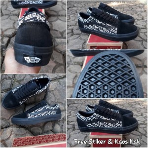 Vans Old Skool All Black Dt Original Tokopedia