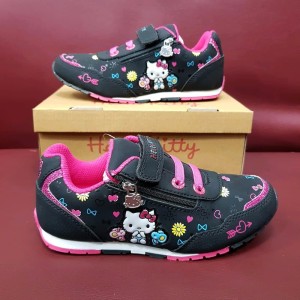 Sepatu Ando Hello Kitty Terbaru Sepatu Anak Perempuan Hitam Putih Tokopedia