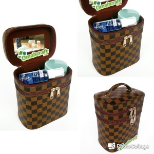 Tas Kosmetik Damier Beauty Case Dan Tempat Makeup Pouch Kosmetik Tokopedia