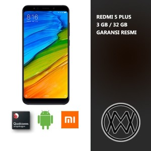 Xiaomi Redmi 5 Plus 3 32 Garansi Resmi Tam Tokopedia