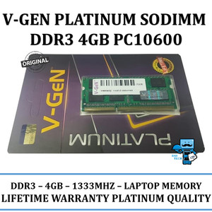 Ddr3 4gb Pc 10600 V Gen Vgen Ddr Sodimm Pc Tokopedia