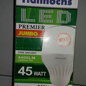 Lampu Led Hannochs Premier Jumbo 45w Harga Lebih Ekonomis Tinggi Led Philips 33 Dan 40 Watt Tokopedia