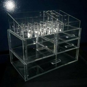 Tempat Kosmetik Akrilik K3 Acrylic Make Up Organizer Tokopedia