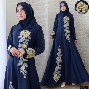 Abaya Gamis Syari Baju Muslim Black Tokopedia